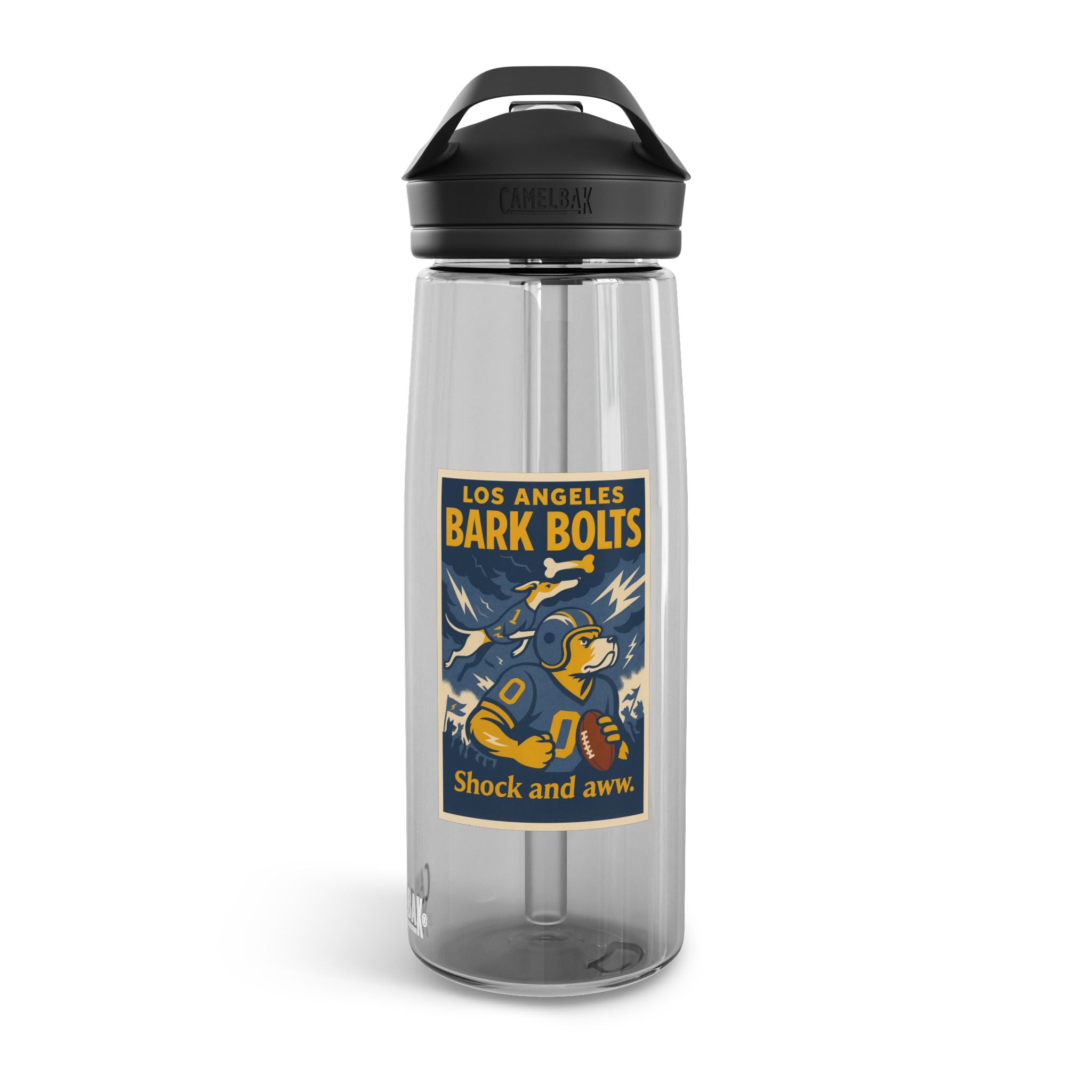 Los Angeles Bark Bolts 25oz CameBak Water Bottle – Funny Dog Football Team Gift